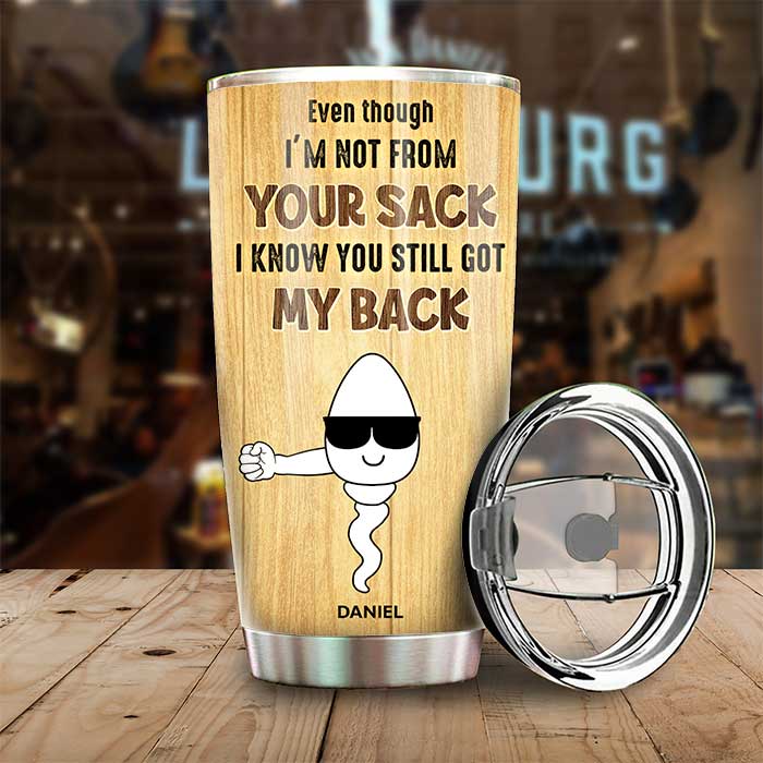 Happy Father's Day To My Amazing Step-Dad - Gift For Dad, Gift For Father's Day - Personalized Tumbler