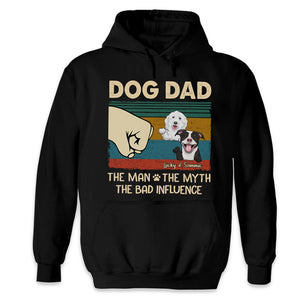 Dog Dad The Man The Myth The Legend - Gift for Dad, Personalized Unisex T-Shirt