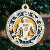 Sport Series Hockey - Sports Personalized Custom Ornament - Wood Round Shaped - Christmas Gift For Sport Lovers, Sport Players