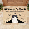 Welcome To Our Home - Personalized Decorative Mat