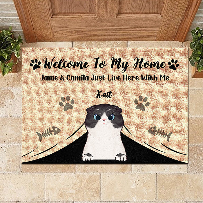 Welcome To Our Home - Personalized Decorative Mat