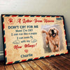 A Letter From Heaven - Upload Image, Personalized Horizontal Poster