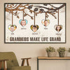 Let Grandkids Make Life Grand - Upload Image, Personalized Horizontal Poster