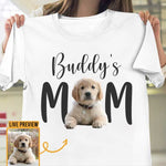 Dog Mom, Cat Mom Upload Image - Gift For Dog Lovers, Personalized Unisex T-Shirt