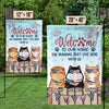 Welcome To Our Cat Home - 4th Of July Decoration - Personalized Flag