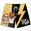 I Am Her King - Personalized Couple Beach Shorts - Gift For Couples, Husband Wife