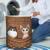 Life Is Better With Cute Cats - Personalized Laundry Basket