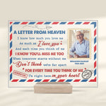 I Know You'll Miss Me Too - Personalized Acrylic Plaque - Upload Image, Memorial Gift, Sympathy Gift