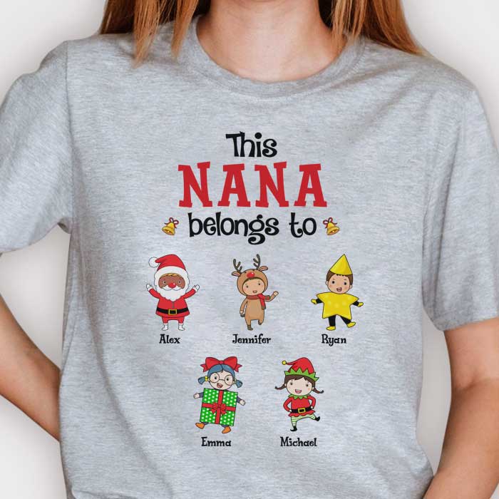 This Awesome Grandpa/Grandma Belongs To - Personalized Unisex T-shirt, Hoodie, Sweatshirt
