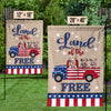 America, Land Of The Free - 4th Of July Decoration - Personalized Dog Flag