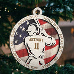 Every Strike Brings Me Closer To The Next Home Run - Baseball - Personalized Custom Round Shaped Wood Christmas Ornament