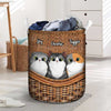 Life Is Better With Cute Cats - Personalized Laundry Basket