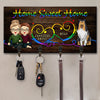Sweet Home & Our Dogs - Personalized Key Hanger, Key Holder - Gift For Couples, Husband Wife, Pet Lovers
