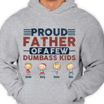 Proud Father Of Us - Personalized Unisex T-shirt, Hoodie - Gift For Dad, Grandpa