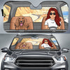 Car Protection With Fur Babies - Personalized Dog Auto Sun Shade