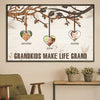 Let Grandkids Make Life Grand - Upload Image, Personalized Horizontal Poster