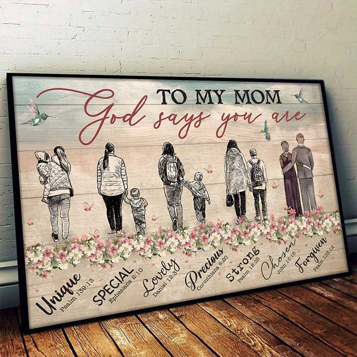 To My Mom -  Horizontal Poster