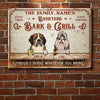 Backyard Bark & Grill - Funny Personalized Dog Metal Sign