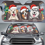 Santa Paws Is Coming To Town - Personalized Dog Auto Sun Shade