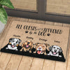 Dog - All Guests Must Be Approved By The Dog - Funny Personalized Dog Decorative Mat, Doormat