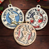 Every Strike Brings Me Closer To The Next Home Run - Baseball - Personalized Custom Round Shaped Wood Christmas Ornament