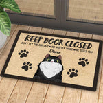 Don't Let The Cats Out - Funny Personalized Cat Decorative Mat, Doormat