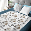 Colorful Upload Pet Image - Gift For Cat Lovers - Personalized Blanket