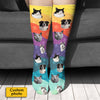 Colorful Wavy - Upload Image, Gift For Pet Lovers - Personalized Socks
