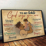 Proud Of Black Dad -  Horizontal Poster