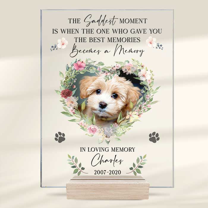 In Loving Memory, In Our Hearts Forever - Upload Image - Personalized Acrylic Plaque