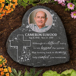 See Beyond The Sorrow - Personalized Memorial Stone, Human Grave Marker - Upload Image, Memorial Gift, Sympathy Gift