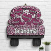 Grandma Truck Loading Heart - Gift For Mom, Grandma - Personalized Shaped Wood Sign
