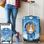 A Girl Who Loves Traveling - Personalized Luggage Cover
