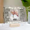 A Part Of Me Went With You The Day God Took You Home - Upload Image - Personalized Acrylic Plaque