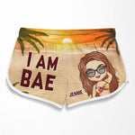 If Lost Return To Bae - Funny Personalized Custom Tropical Hawaiian Aloha Couple Beach Shorts - Summer Vacation Gift, Birthday Party Gift For Husband Wife