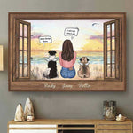 I Still Talk About You - Open Window Scenery, Gift For Dog Lovers - Personalized Horizontal Poster