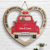 God Blessed The Broken Road That Led Me Straight To You - Gift For Couples, Husband Wife, Personalized Shaped Wood Sign