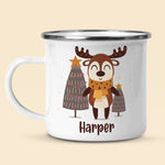 Holly Jolly Christmas - Kid Personalized Hot Chocolate Mug, Cup - Christmas Gift For Birthday Party Favors, Birthday Gift