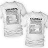 Amazing Grandpa And Grandma Of An Awesome Family - Personalized Matching Couple T-Shirt - Gift For Couple, Husband Wife, Grandparents