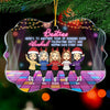 Another Year Of Bonding Over Alcohol - Personalized Custom Benelux Shaped Acrylic Christmas Ornament - Gift For Bestie, Best Friend, Sister, Birthday Gift For Bestie And Friend, Christmas Gift