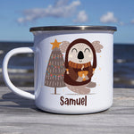 Holly Jolly Christmas - Kid Personalized Hot Chocolate Mug, Cup - Christmas Gift For Birthday Party Favors, Birthday Gift