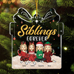 Family Is The Greatest Gift Ever - Family Personalized Custom Ornament - Acrylic Gift Box Shaped - Christmas Gift For Family Members