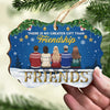There Is No Greater Gift Than This Friendship - Personalized Custom Benelux Shaped Wood Christmas Ornament - Gift For Bestie, Best Friend, Sister, Birthday Gift For Bestie And Friend, Christmas Gift