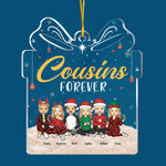 Family Is The Greatest Gift Ever - Family Personalized Custom Ornament - Acrylic Gift Box Shaped - Christmas Gift For Family Members