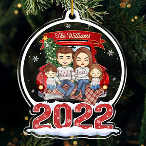Together, We're A Family - Family Personalized Custom Ornament - Acrylic Snow Globe Shaped - Christmas Gift For Family Members