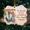 Half Of My Heart Is In Heaven With My Angel - Missing You Always - Gift For Couples, Personalized Custom Benelux Shaped Wood Christmas Ornament
