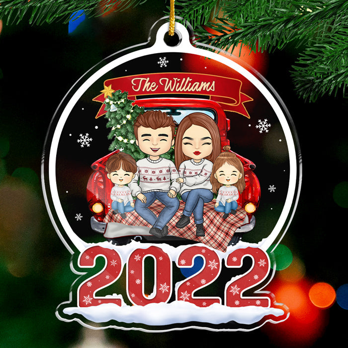 Together, We're A Family - Family Personalized Custom Ornament - Acrylic Snow Globe Shaped - Christmas Gift For Family Members