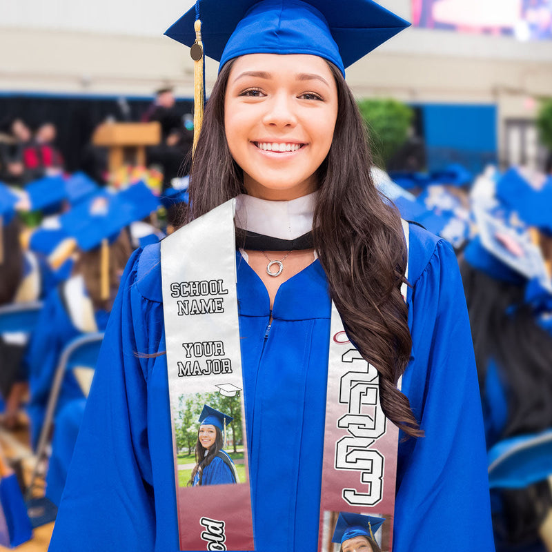 Congratulations Custom Graduation Stole - Personalized Graduation Stole Class Of 2024 Graduation Gifts