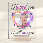 I'll Miss You Forever - Personalized Acrylic Plaque - Husband Wife