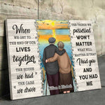 The Things We Possessed Won't Matter - Personalized Horizontal Canvas - Gift For Couples, Husband Wife